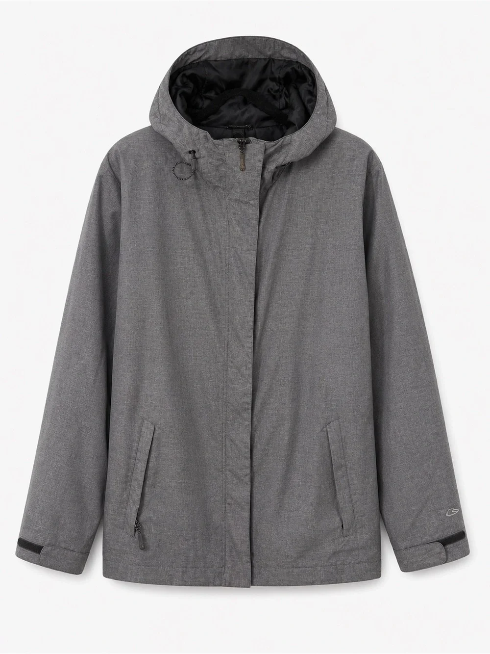 Champion‎ Men's Gray Hooded Windbreaker Jacket Black Sz XXL